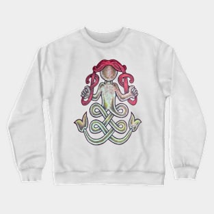 Mermaid of Meigle Pictish Stonecarving Crewneck Sweatshirt